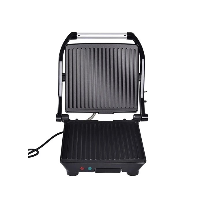 Fast Cooking Electric Panini Grill Maker With 180 Degree and 90 Degree Contact Grill Pan
