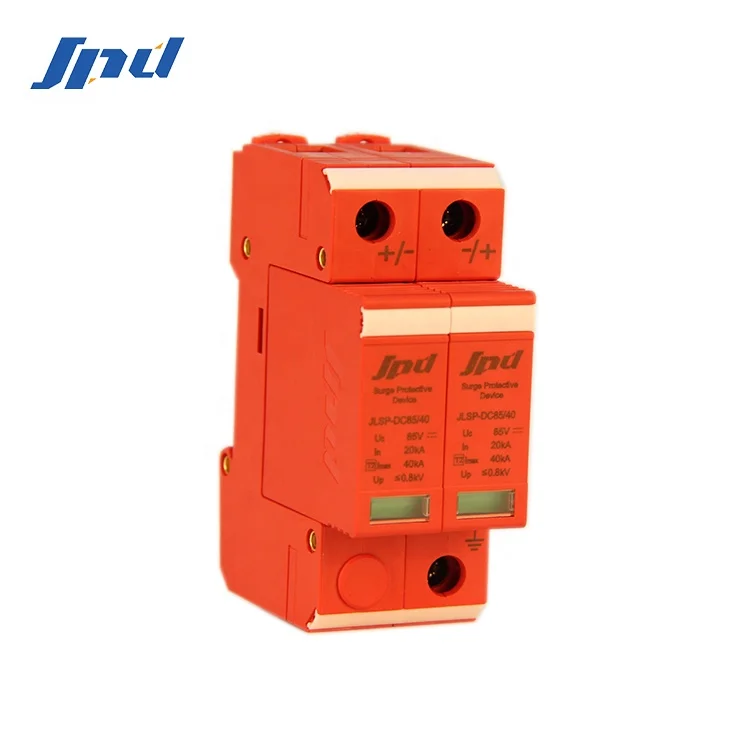 JINLI spd dc surge arrester 24v surge protector 48V 85V power surge protection devices 2P 40KA lightning arrester