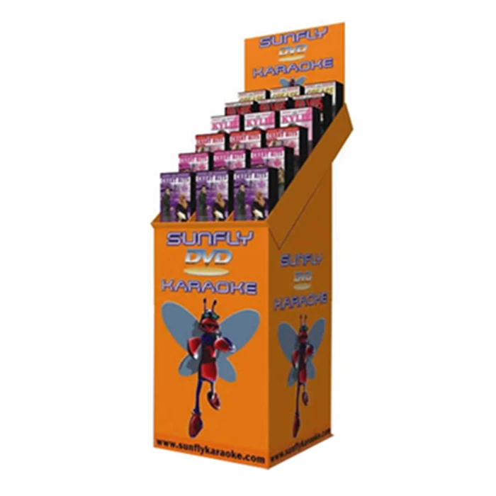 2024 HOT New Free New Custom Design High Quality Promotion Recyclable Cardboard Dvd Stand