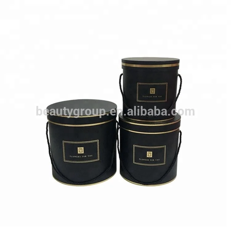 Wholesale high quality luxury round flower gift boxes
