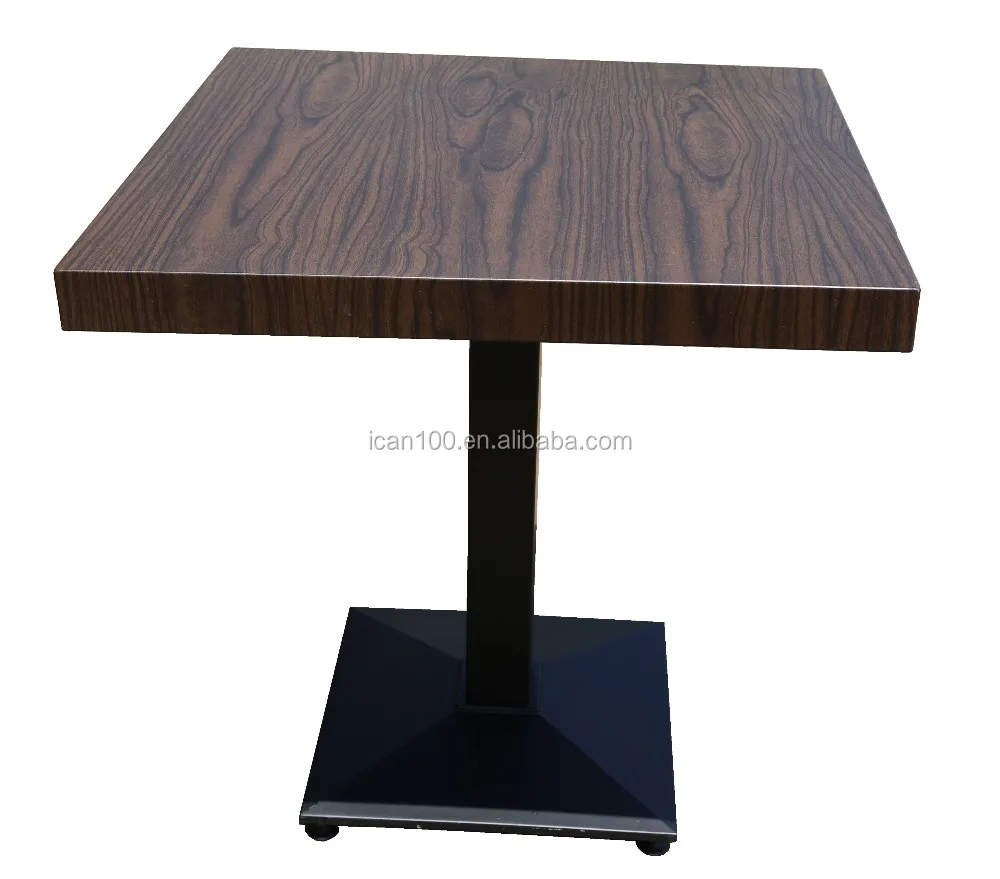 2020 Classic Restaurant Square Aluminum Plywood Artificial Pine Table Top