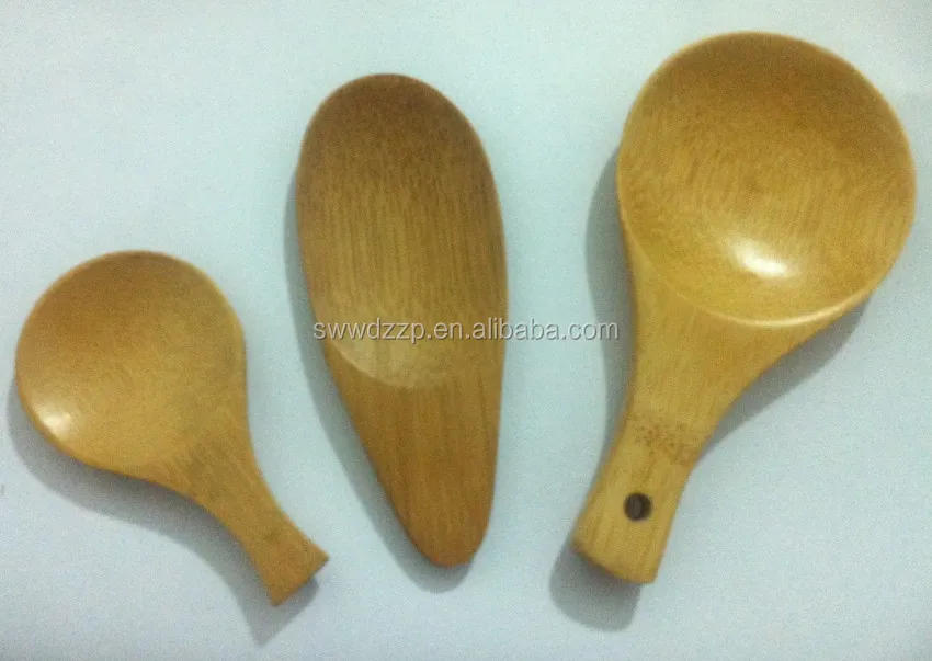Food grade hot sell bamboo tea measuring spoon Reusable Wooden Honey Spoon high quality mini wooden bamboo spoon for sale
