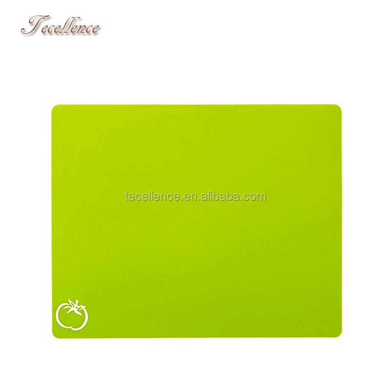 4-Piece Colour Coded Flexible Cutting Boards Set, Food Grade Plastic Kitchen Cutting Board Mats