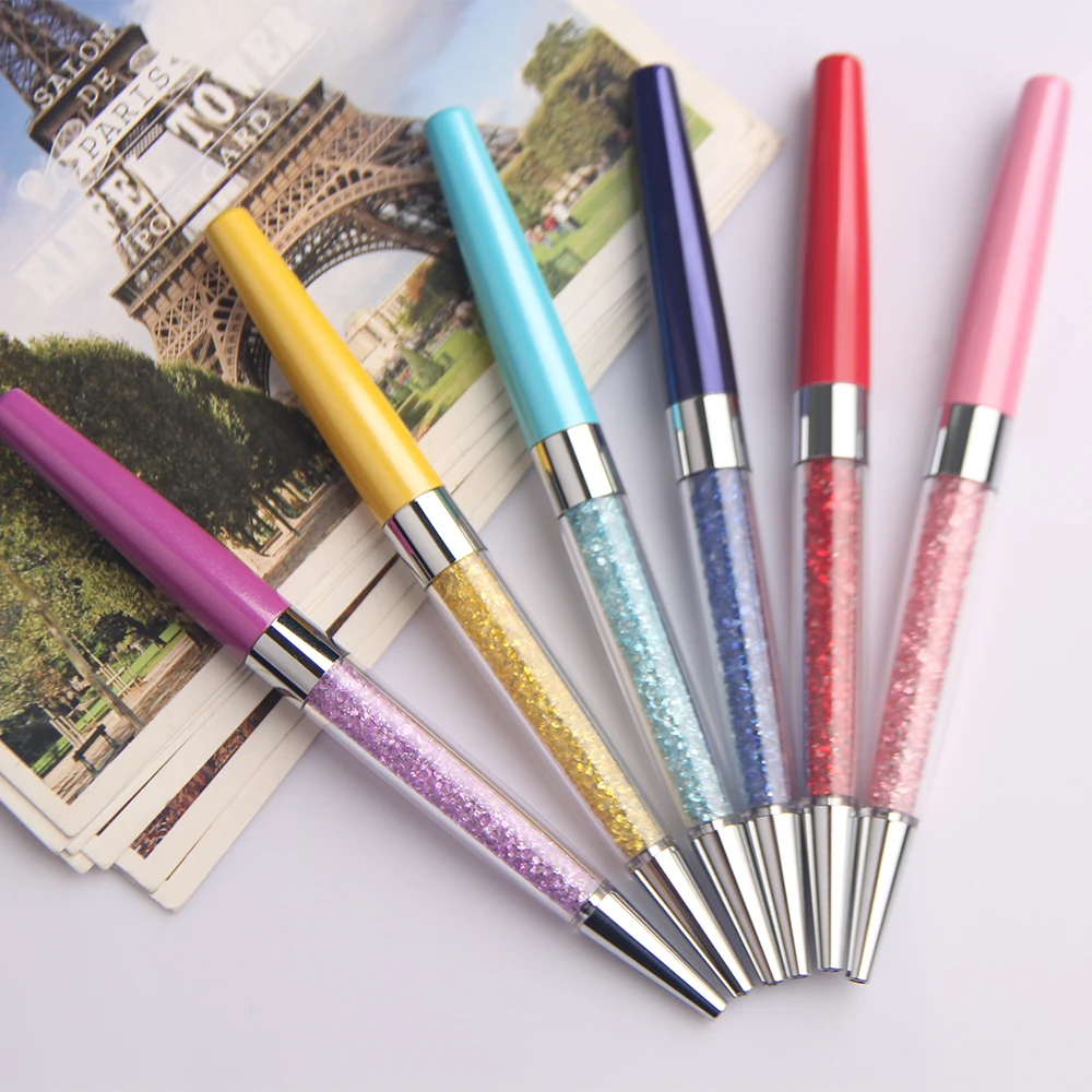 Hot Sale Custom cheap metal crystal ball pen Logo Business Gift Pen logo ballpoint pen for promotional gifts