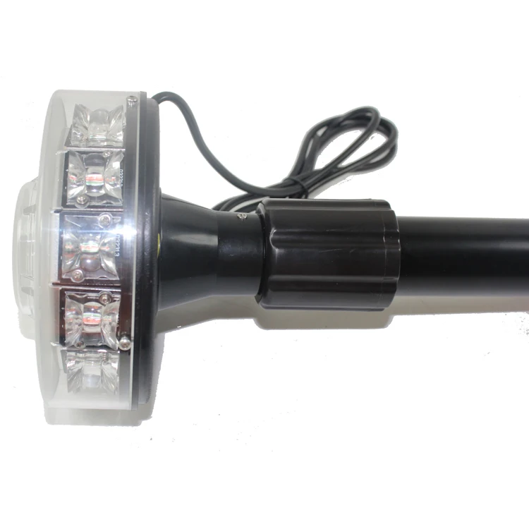 Warning Motorcycle Strobe Lights Traffic Advisory Led Rotating Tail Motorcycle Rear Pole Flashing Light