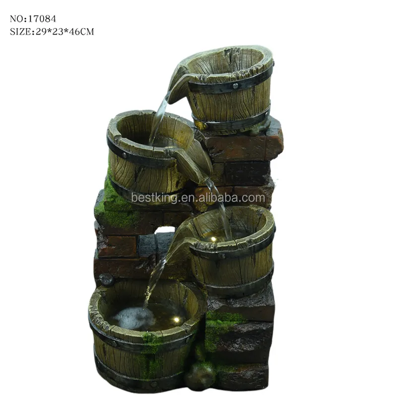 Electrical pump small scale garden rockery stone scenery float water fountain