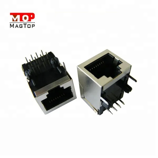  Разъем ethernet PCB RJ45 jack 10/100Base-TX гнездовой модуль с