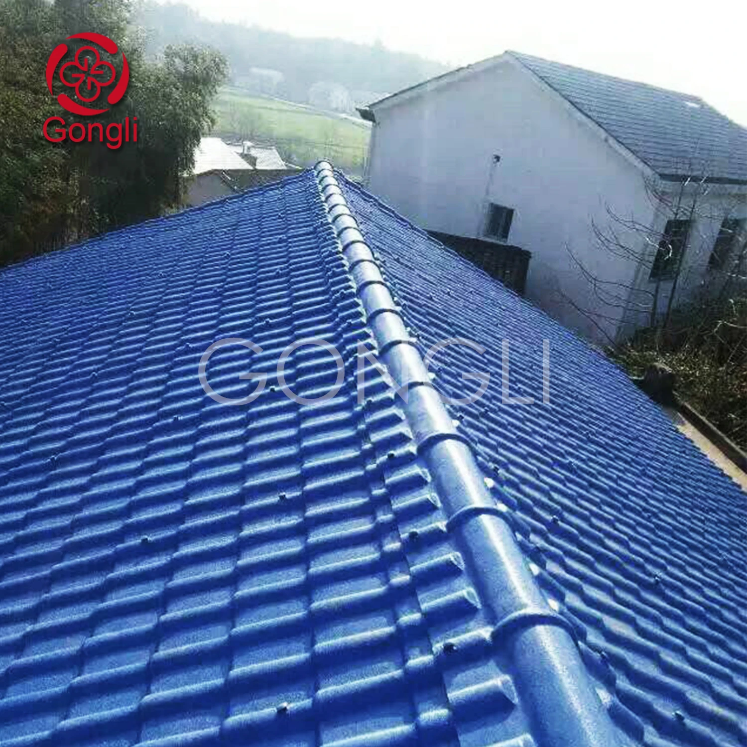 Synthetic resin roofing sheet spanish roofing tile pvc plastic roof tile