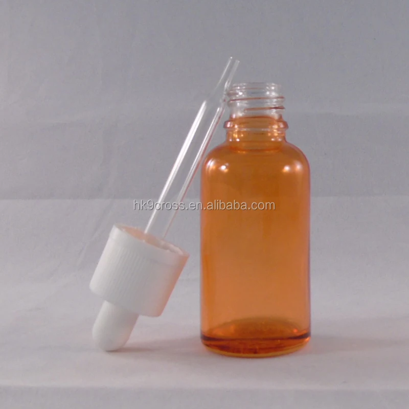 
orange color glass dropper bottle 1oz 30ml orange color essential oil bottle 