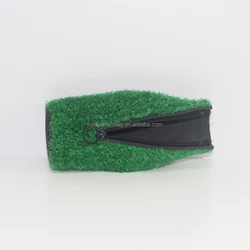 Green Artificial Grass Neoprene Beer Bottle Cooler Stubby Holder Turf Beer Cooler Insulator