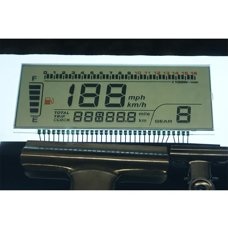 2017 dot matrix tn type vehicle industry 192x64 lcd display with grey film polarizer and zebras