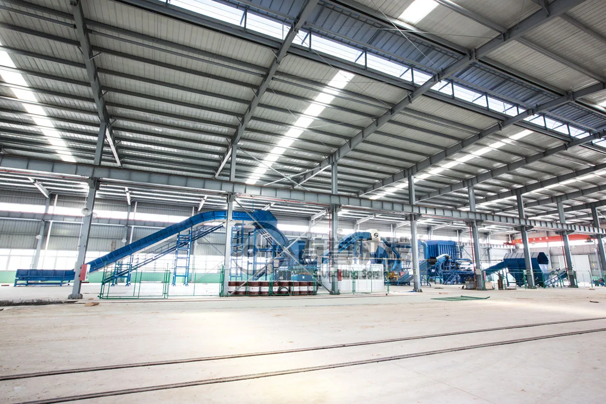 Custom Artificial Flower Minimalist Plant Engineering Scrap Metal And Fridge Recycling Plant Line