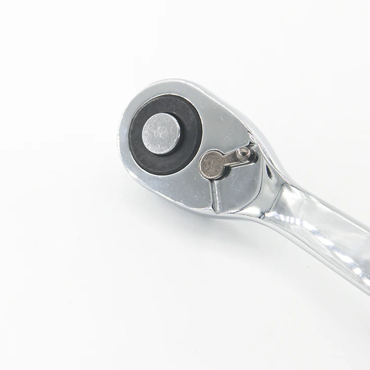 
72T Socket Set Ratchet Wrench with Straight Plastic Handle 