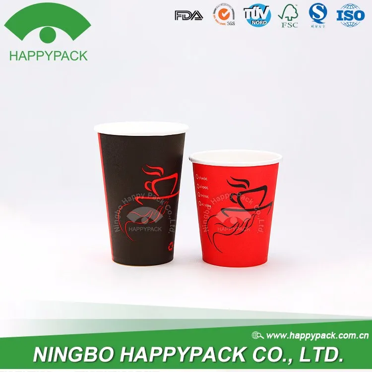 Custom Color Logo Wholesale disposable Single Wall Cup Vending 7oz hot coffee paper cup