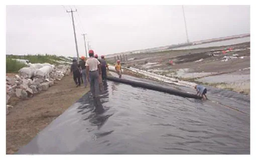 HDPE Geomembrane for landfill liner, Salt marshes, Garbage burying field, oil field, refuse dump