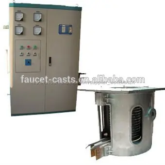 Electric intermediate frequency induction small metal melting furnace