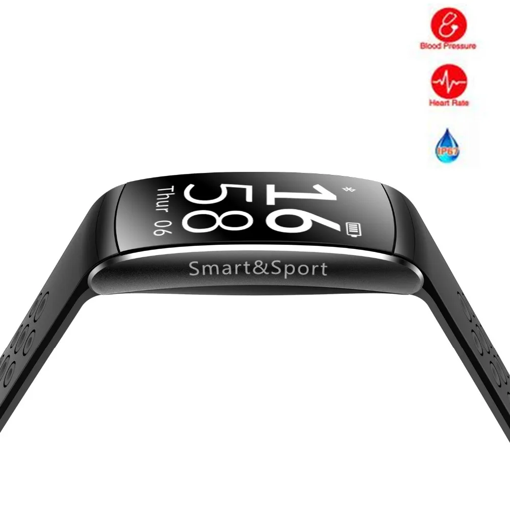 
Q8 Waterproof Smart Band Watch Fitness Tracker Heart Rate Blood Pressure Pedometer 