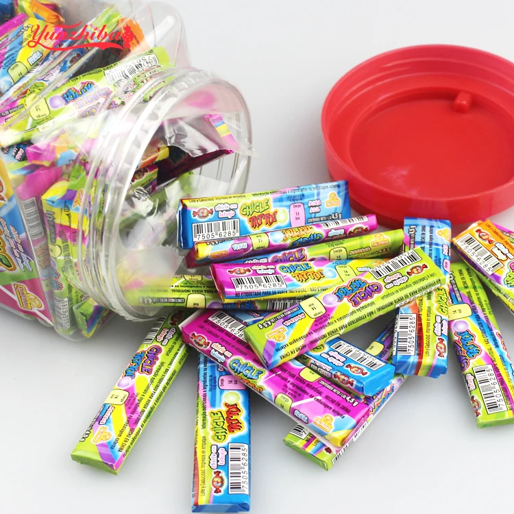 
7cm Bubble Gums With Tattoo Paper In Jar 