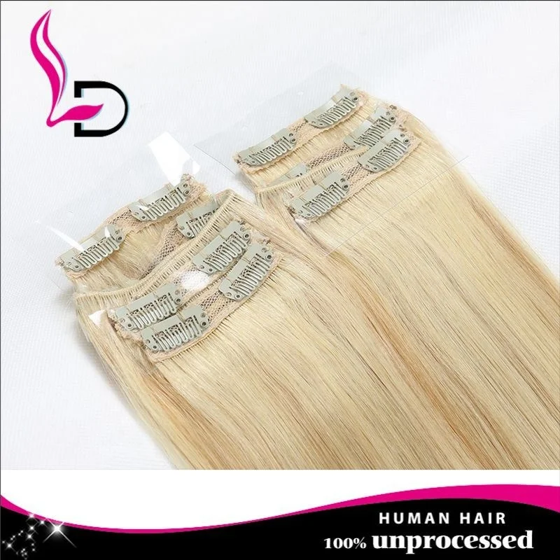 
10a extension cheveux clip silky straight remy human hair extensions clip in honey blonde clip in hair extensions human hair 
