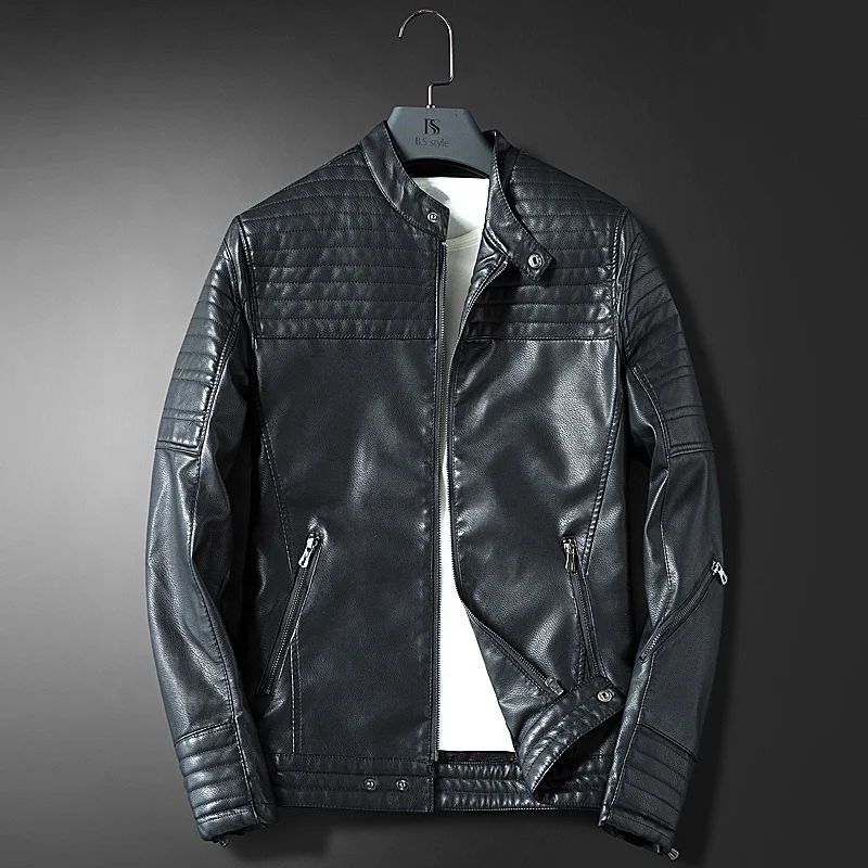 
Latest Design Wholesale Spring Fashion Green Mens Italian Leather Jackets 