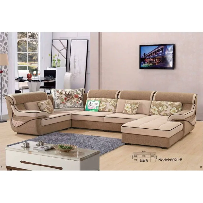 fabric modern sofa set interior furniture