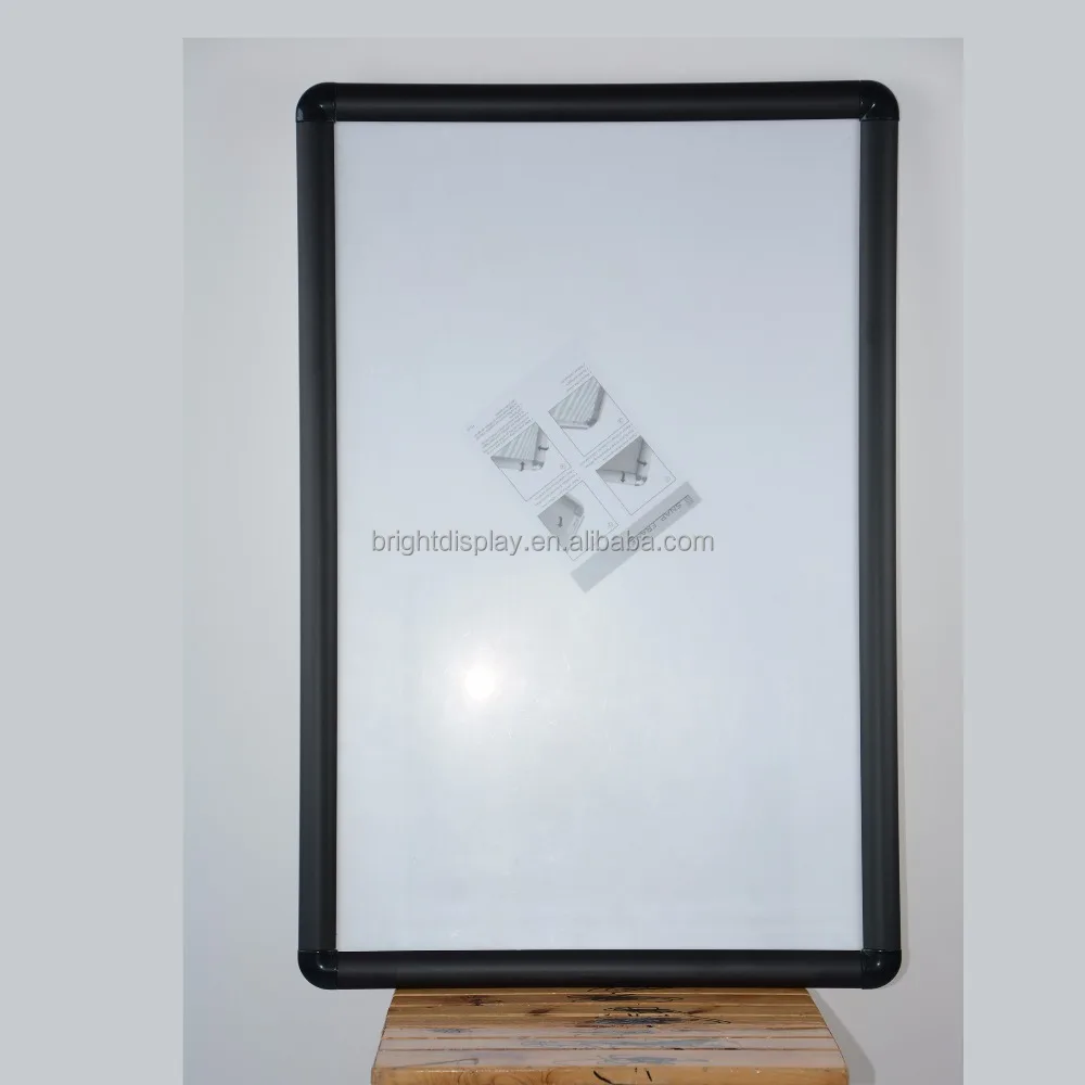 Aluminum snap frame clip open poster frame for elevator advertising