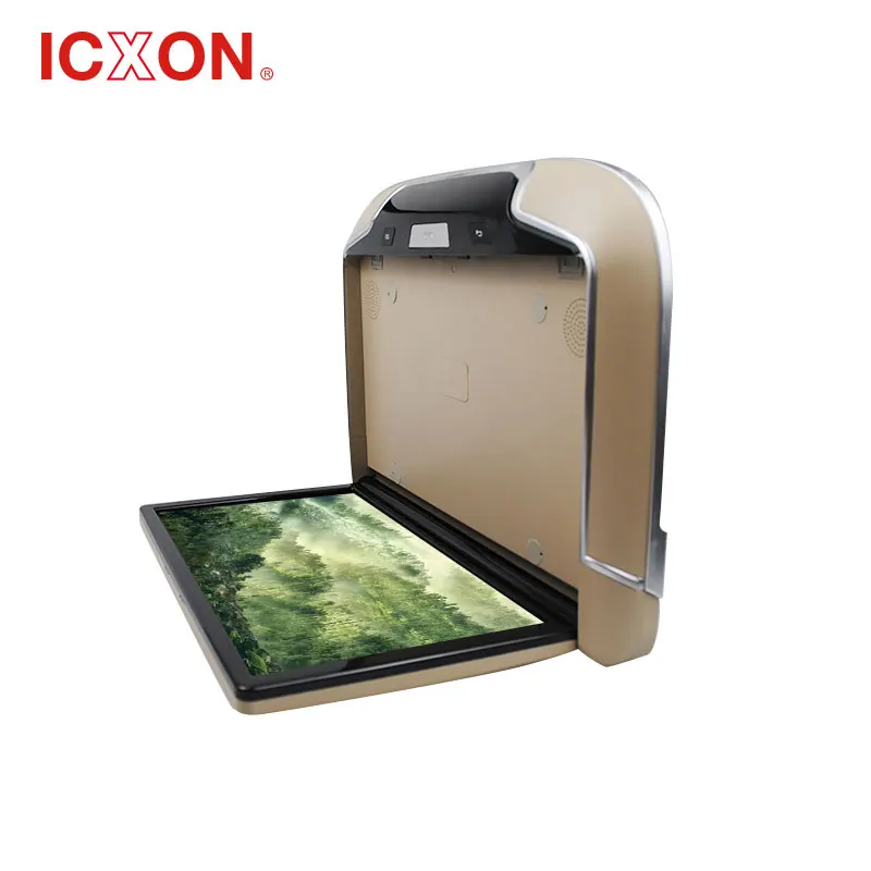 16 colors atmosphere light car roof mount flip down monitor