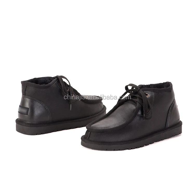 Wholesale Waterproof Sheepskin Snow Boots For Men