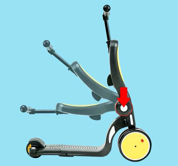 multi function 5 in 1scooter plastic kids toy baby tricycle bicycle