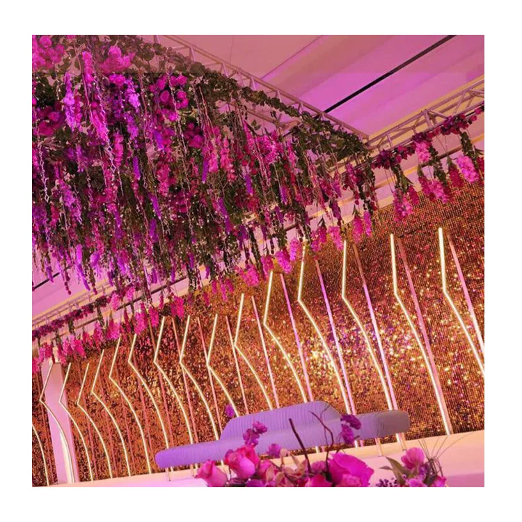 
Fancy gold shimmer wall for event party sequin wall panel wedding backdrop panel 