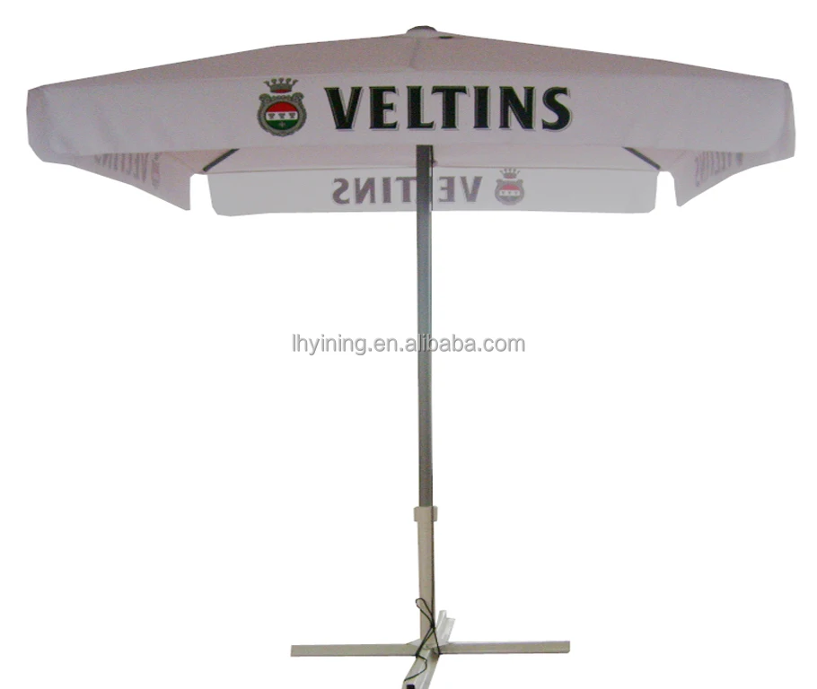 
sunshae outdoor brand printing parasol beer drink logo printing sea beach umbrella 