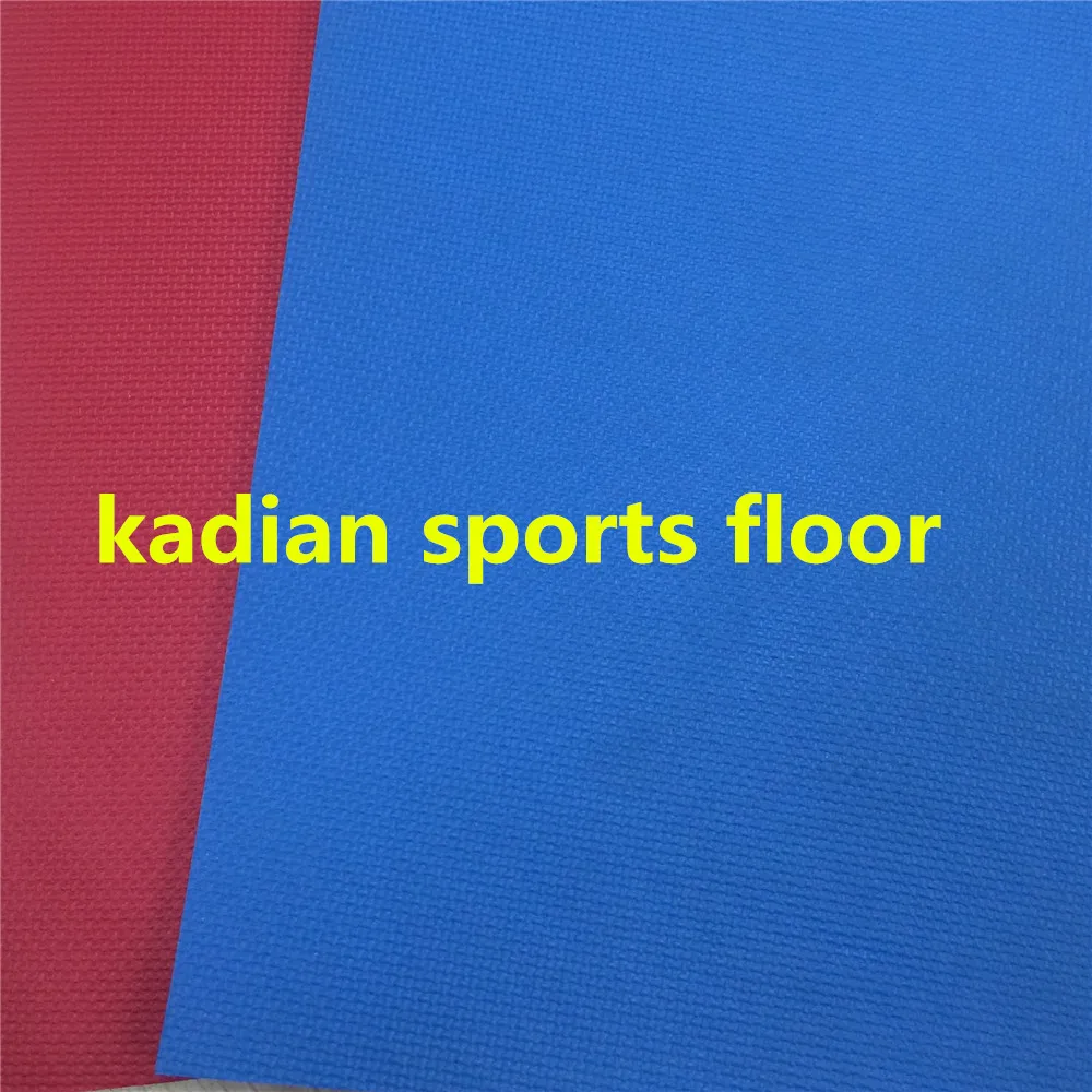 
pvc table tennis sports floor indoor sports court red 4.5mmm cloth pattern 