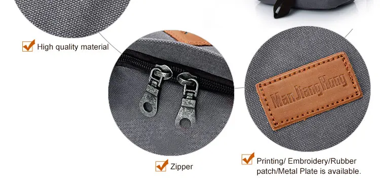 China factory eco-friendly canvas backpack bag