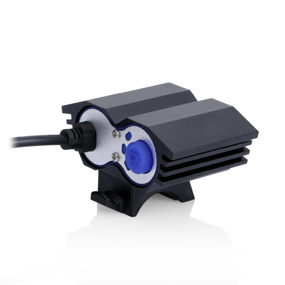 Rechargeable Waterproof 3000LM Bike bicycle Headlight MTB Light 2 CREE LED Lights