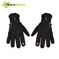 ROCKBROS Thermal Windproof Warm Fleece Gloves Winter Cycling Gloves Man Women Anti slip Water Resistant Anti