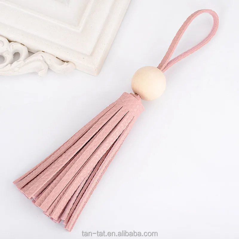 
Genuine Vachetta Leather Tassel Charm for Handbag Purse Deco Tassel 