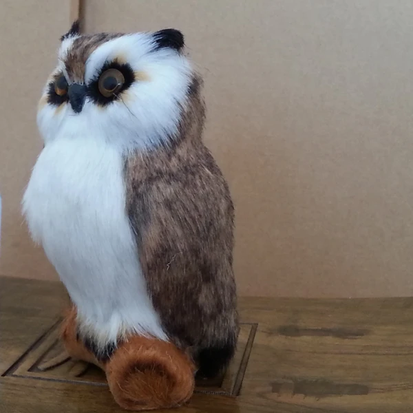 Artificial Owl Simulation Foam Bird Feather Ornaments DIY Craft for Wedding Decoration Home Garden Party Embellishing Decor