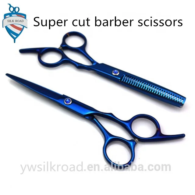 2018 New Style Professional swivel thumb hairdressing super cut barber colourful hairdressing scissors training head for hairdre