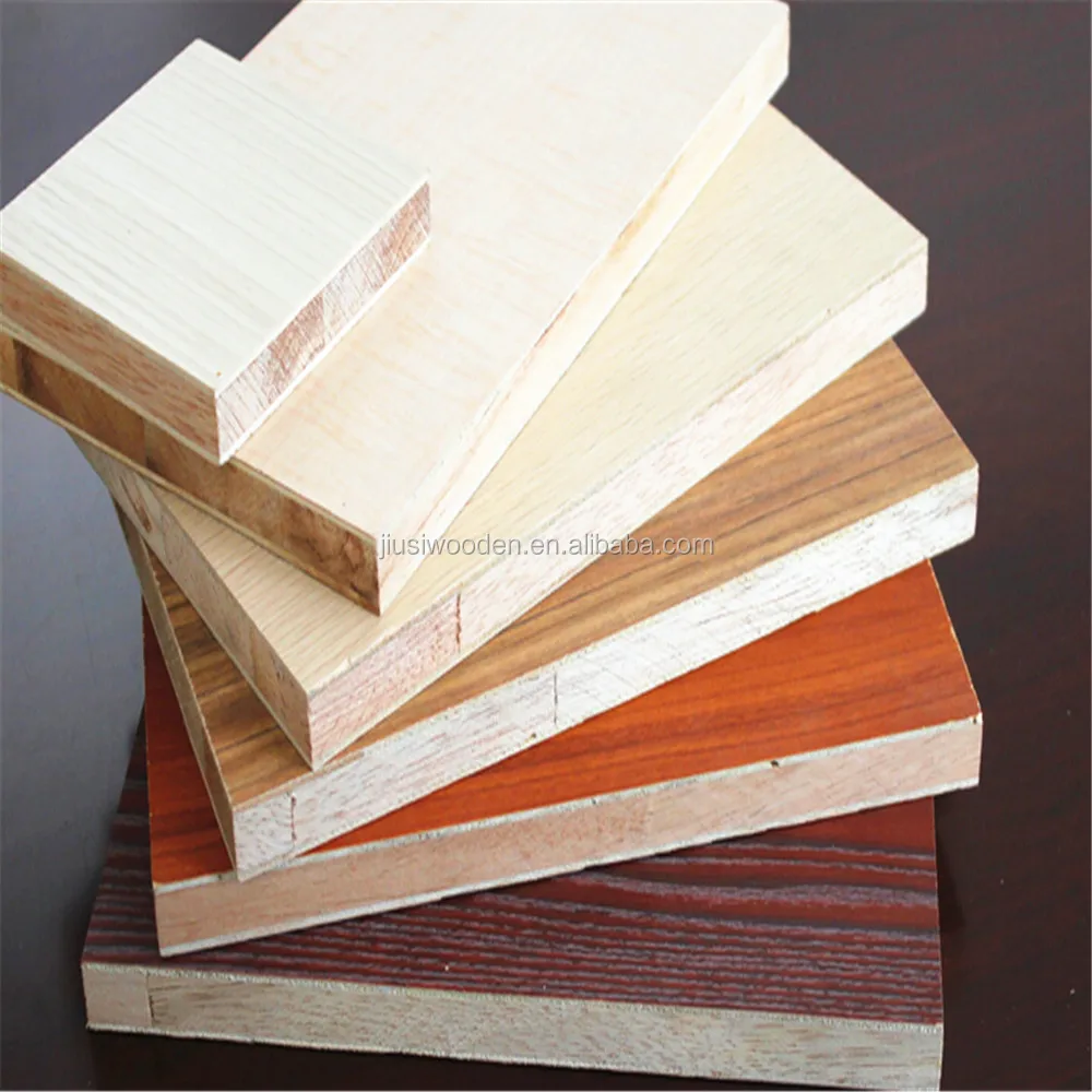 
Factory plywood Malacca core melamine faced block board 