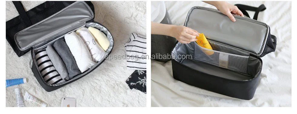 Fashion mesh shoulder bag Multi-functional hand bag mesh beach bag with cooler