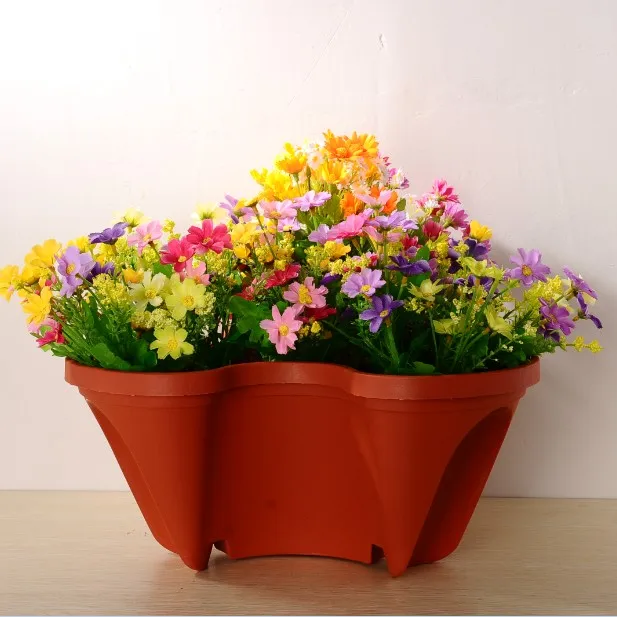 Wholesale economic plastic colourful garden flower pot for planter