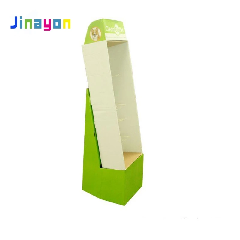 Supermarket Free Advertising Fold Flooring Racking Display Cardboard Candy Carton Counter POP Store Shelf Display paper products