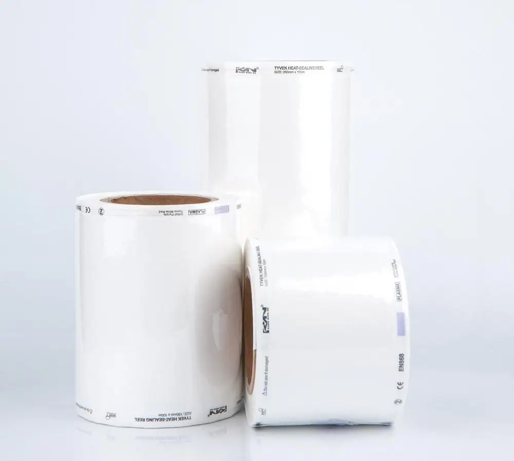 Medical Sterilization flat Pouch Roll Autoclave Sterile CE Certificate for Disinfecting Tools Packaging