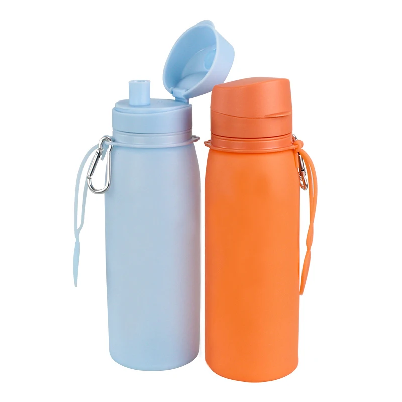 High Quality Large Capacity Silicone Foldable Collapsible Water Bottle