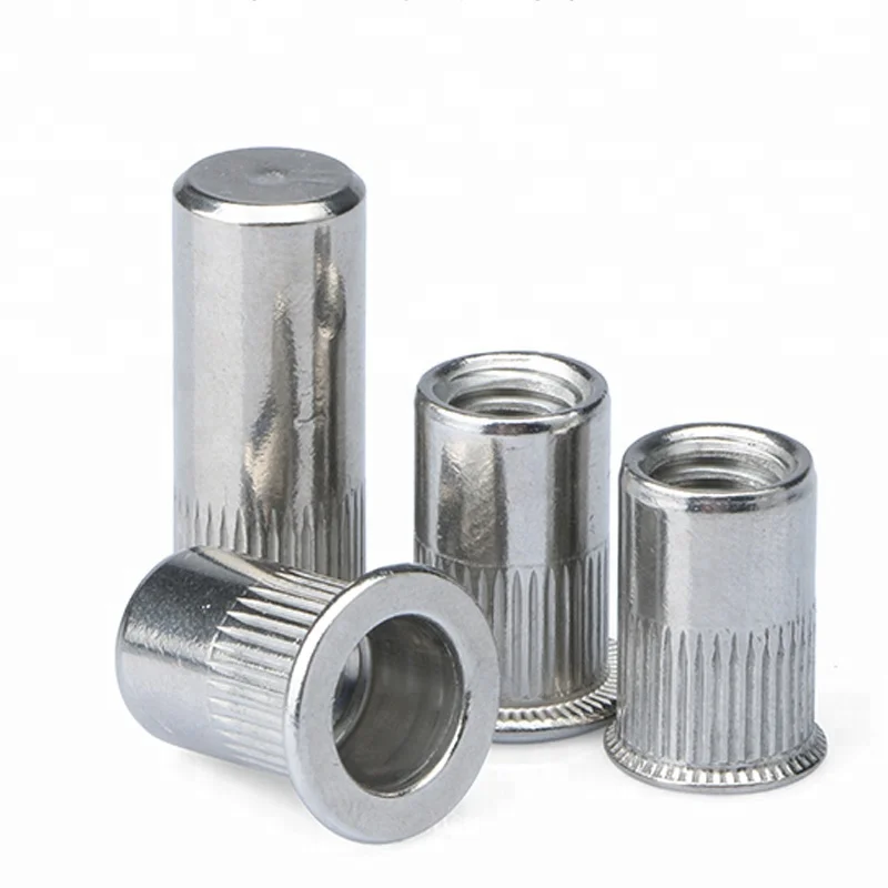 SS304 SS316 Stainless Steel Flat Head Hex Rivet Nut