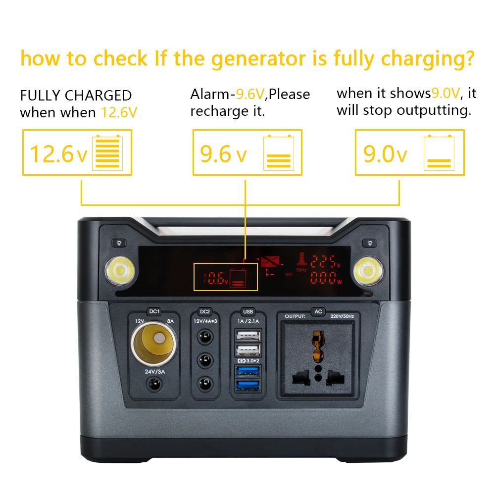 
Global patent certification insurance 300W/30AH pure sine wave portable outdoor emergency energy storage power supply 