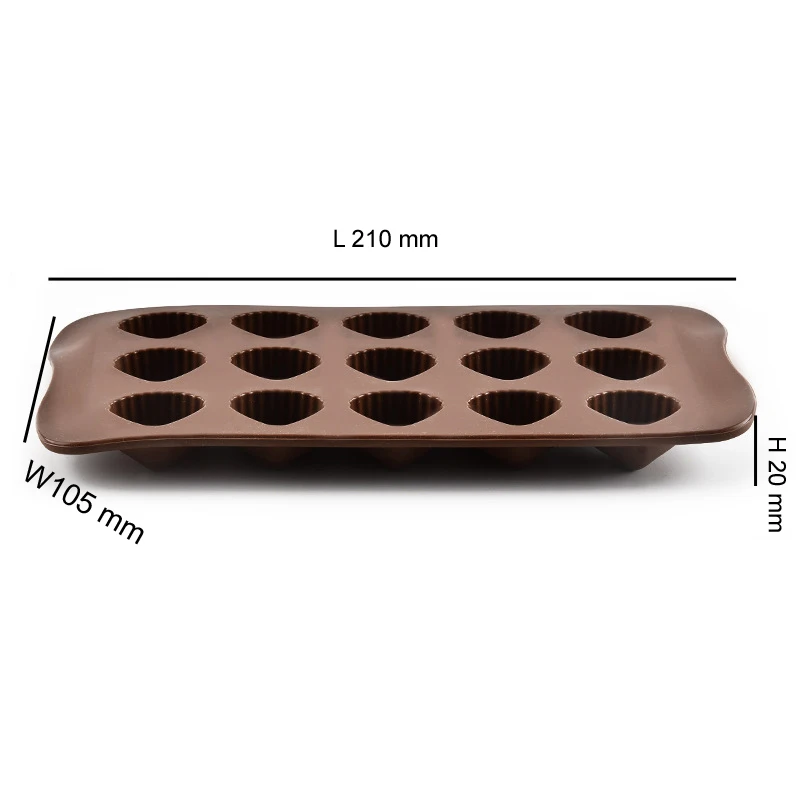 Wholesale Silicone Molds for Chocolate Shell Shaped Non Stick Chocolate Silicone Mold Cake Tools Making Chocolate Opp Bag Moulds