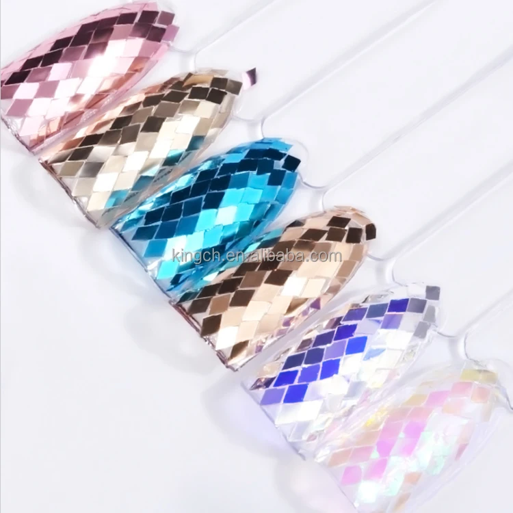 Laser 3D Diamond Shape Nail Art Glitter for Nail Polishing