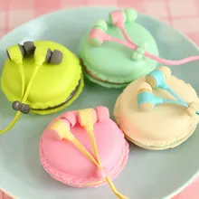 New Hot Macarons design in ear earphones Headphones Headset For All Phones Cute headphone for MP3