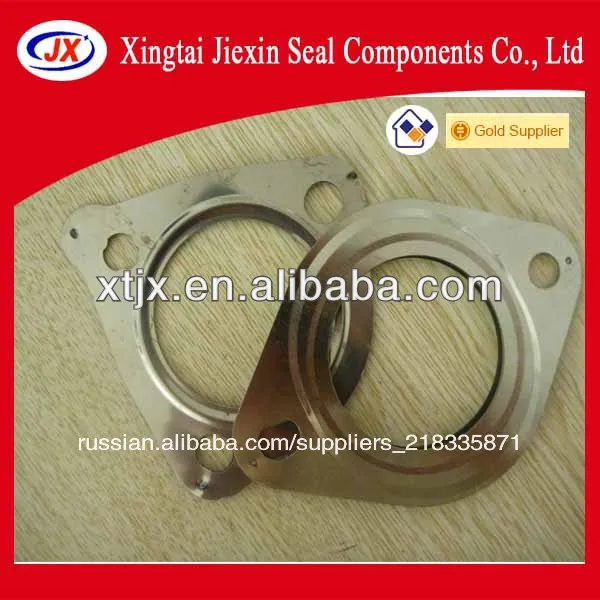 Automotive parts exhaust pipe gasket connector interface pad